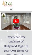 How 123rentatree.com looks like on a mobile device such as an iPhone.