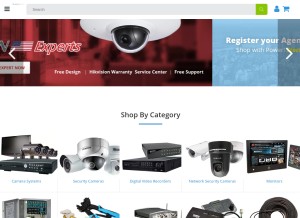 How 123securityproducts.com looks like on a tablet such as an iPad.