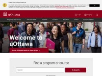 Desktop screenshot for uottawa.ca