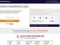 Desktop screenshot for healthplanrate.com