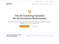 Desktop screenshot for aftership.com