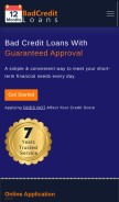 How 12monthsbadcreditloans.com looks like on a mobile device such as an iPhone.