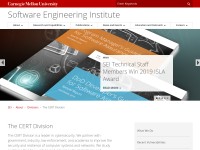 Desktop screenshot for cert.org