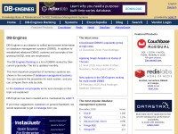 Desktop screenshot for db-engines.com