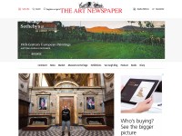 Desktop screenshot for theartnewspaper.com