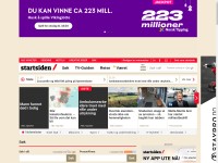 Desktop screenshot for startsiden.no