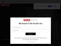 Desktop screenshot for frontline.org