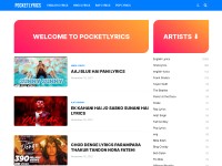 Desktop screenshot for pocketlyrics.com