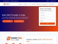 Desktop screenshot for hashtagsms.com