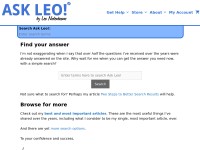 Desktop screenshot for askleo.com