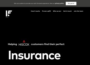 How 15gifts.com looks like on a tablet such as an iPad.