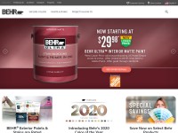 Desktop screenshot for behr.com