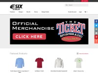 Desktop screenshot for esixsportswear.com