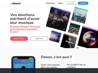 Desktop screenshot for deezer.com