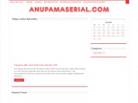 Desktop screenshot for anupamaserial.com
