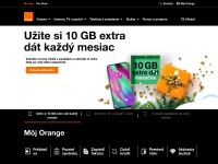Screenshot of orange.sk