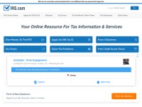 Desktop screenshot for irs.com