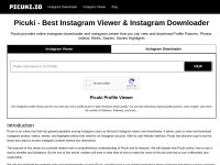 Desktop screenshot for picuki.io