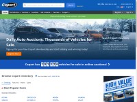 Desktop screenshot for copart.com