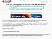 Desktop screenshot for coloringpagesonly.com