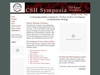 Desktop screenshot for cshsymposium.org