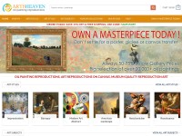 Desktop screenshot for artsheaven.com