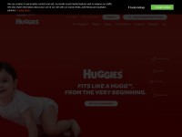 Desktop screenshot for huggies.com
