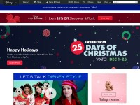 Desktop screenshot for disney.com
