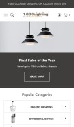 How 1800lighting.com looks like on a mobile device such as an iPhone.