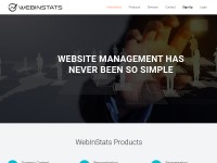 Desktop screenshot for webinstats.com