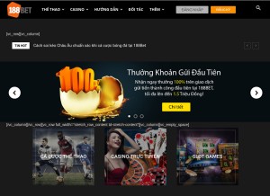 How 188betvn.net looks like on a tablet such as an iPad.