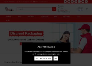 How 18care.in looks like on a tablet such as an iPad.