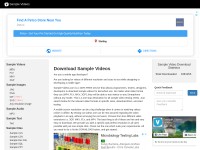 Desktop screenshot for sample-videos.com