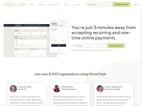 Desktop screenshot for moonclerk.com