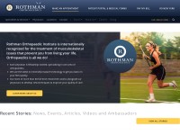 Desktop screenshot for rothmanortho.com