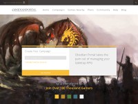 Desktop screenshot for obsidianportal.com
