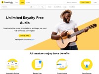 Desktop screenshot for audioblocks.com