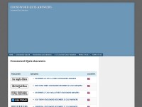 Desktop screenshot for crosswordquizanswers.com