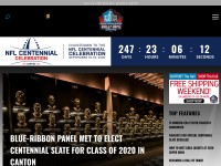 Desktop screenshot for profootballhof.com