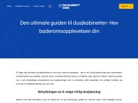Desktop screenshot for dusjkabinettguide.no