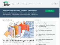 Desktop screenshot for greenbuildingadvisor.com