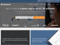 Desktop screenshot for pitchbook.com