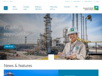 Desktop screenshot for saudiaramco.com