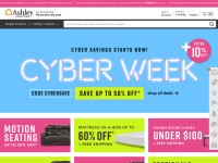 Desktop screenshot for ashleyfurniture.com