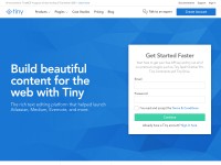 Desktop screenshot for tiny.cloud