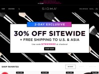 Desktop screenshot for sigmabeauty.com