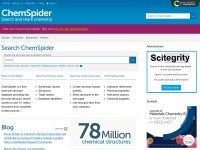 Desktop screenshot for chemspider.com