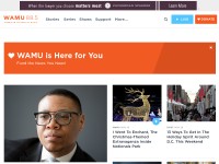 Desktop screenshot for wamu.org