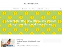 Desktop screenshot for yourmoneygeek.com