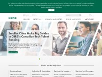 Desktop screenshot for cbre.ca